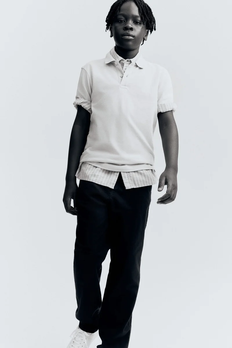 H&M Cotton piqué polo shirt